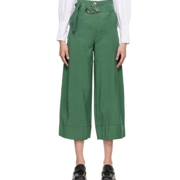 Ganni Cropped Trousers Myrtle 40